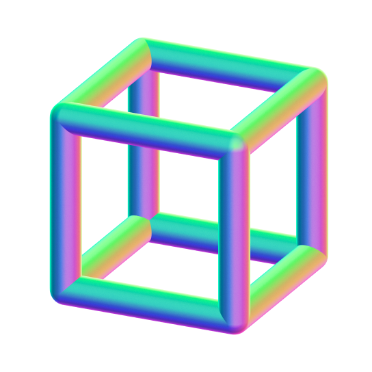 Hollow cube image